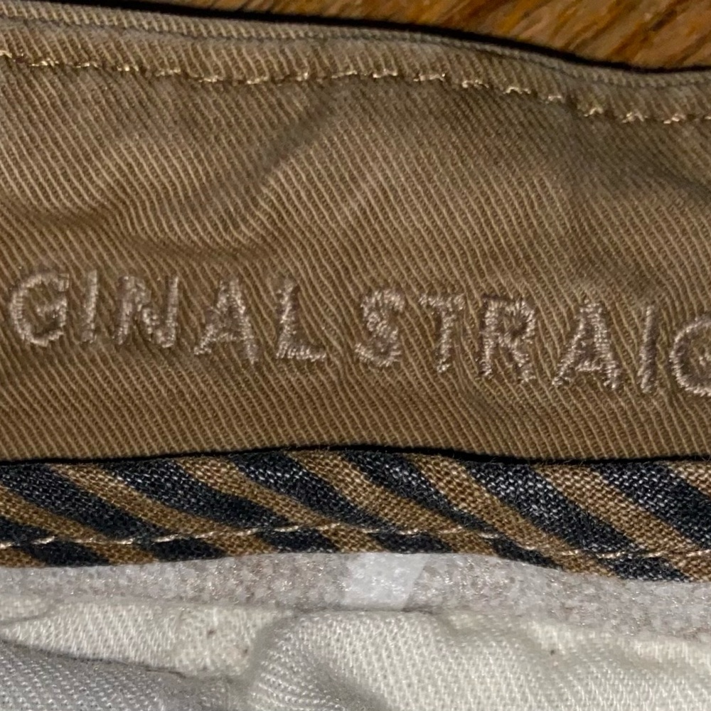 American Eagle Flex Khaki Pants Men's 30x32 Original Straight Beige Chinos - Picture 4 of 8